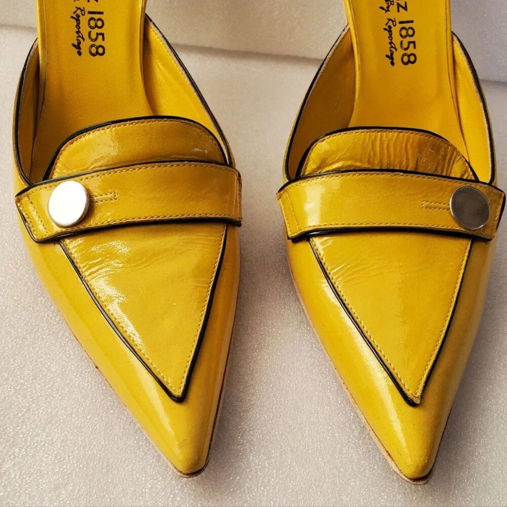 Vero Guoio Patent Leather Shoe Wedge. Size 38 ½ - Picture 3 of 12